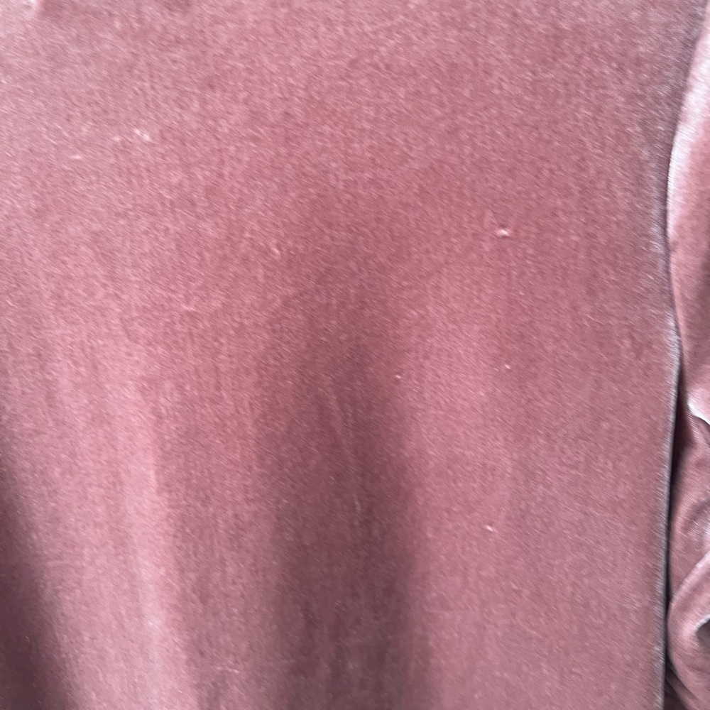 Madewell Velvet Ballet Wrap Top Warm Ash Size Small Feminine - Picture 9 of 12